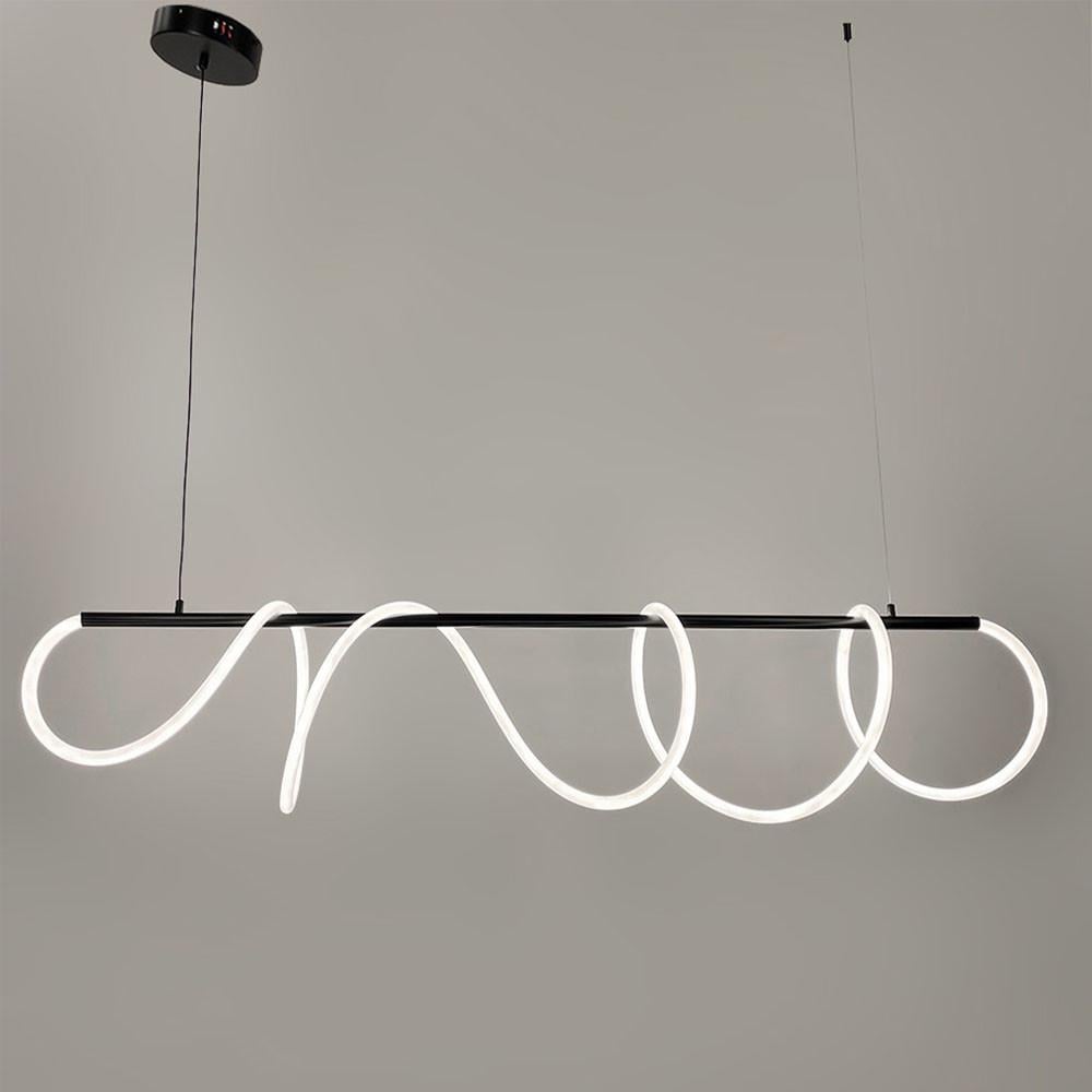 Люстра подовжена з гнучкою Led стрічкою 140 см Чорний (y 410-1200 bk) - фото 1 Люстра подовжена з гнучкою Led стрічкою 140 см Чорний (y 410-1200 bk) - фото 1