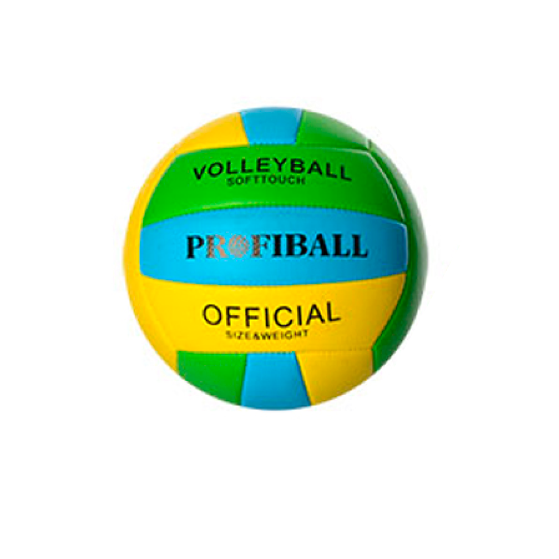 М'яч волейбольний PROFIBALL Жовтий/Зелений/Блакитний