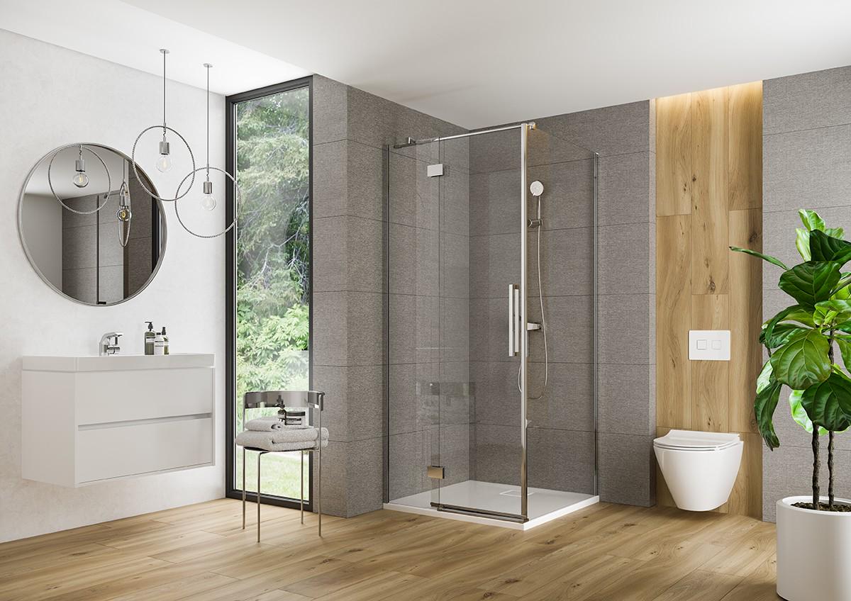 Душова стінка Cersanit Crea S159-010 90x200 см профиль Хром (247187) - фото 2 Душова стінка Cersanit Crea S159-010 90x200 см профиль Хром (247187) - фото 2