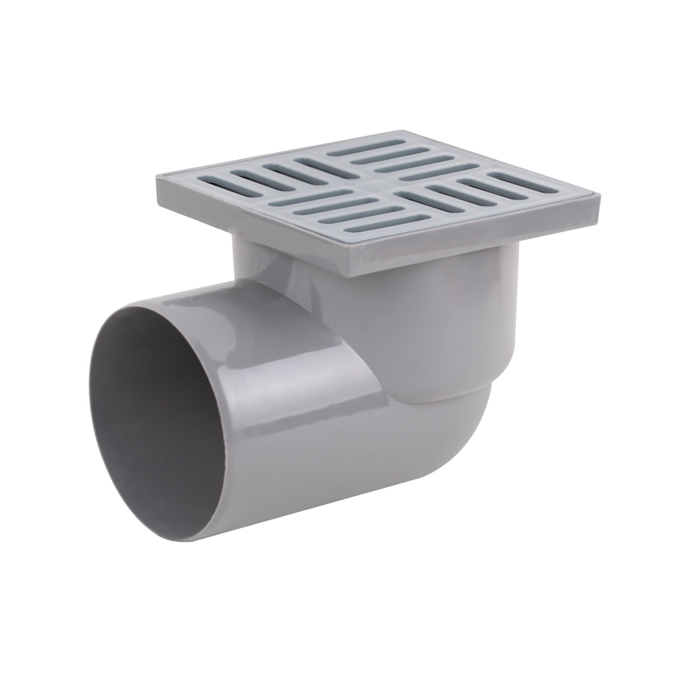 Трап Lidz WHI 60 07 T004 00 горизонтальный с пластиковой решеткой 150х150 мм (SD00042756)