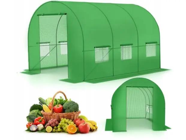 Теплиця садова Garden Line з вікнами з армованою плівкою 6 м² Зелений (PR-GL6GR) - фото 8 Теплиця садова Garden Line з вікнами з армованою плівкою 6 м² Зелений (PR-GL6GR) - фото 8