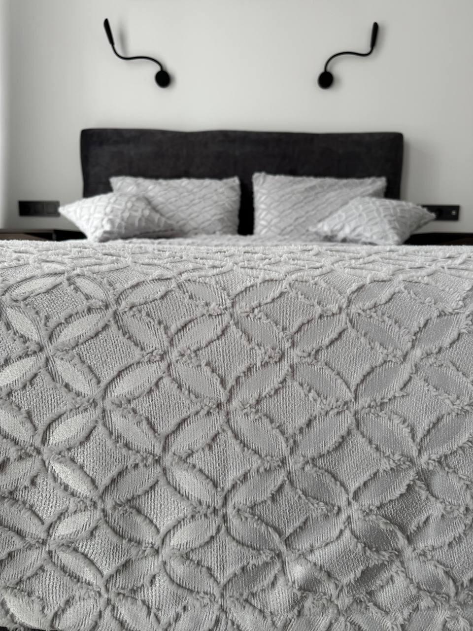 Покрывало Фрея 240x250 см Серый (21621-8-240x250cm) - фото 11 Покрывало Фрея 240x250 см Серый (21621-8-240x250cm) - фото 11