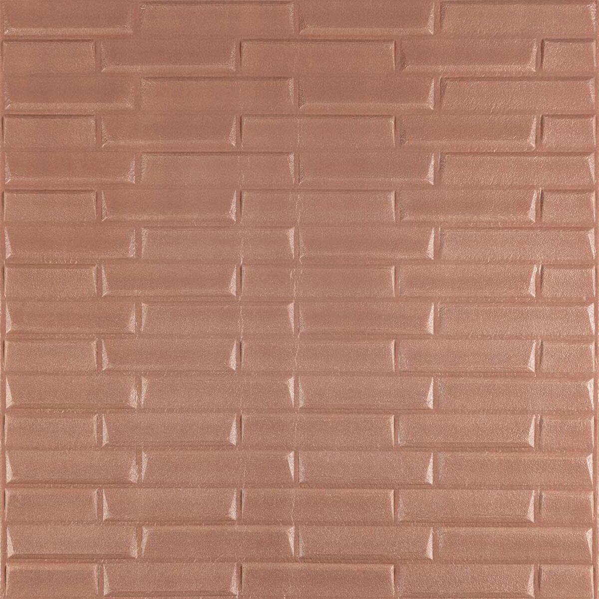 3D-панель Sticker Wall SW-00001715 самоклеящаяся 700x770x5 мм Коричневый (991943536)