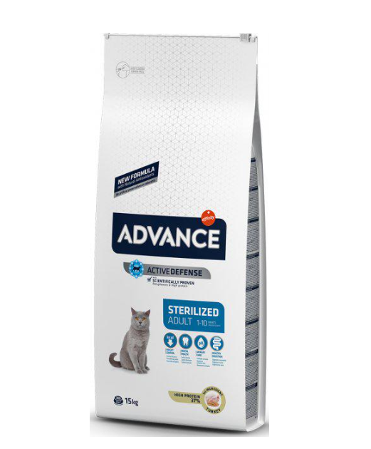 Корм сухой для кошек Advance Cat Sterilized Turkey 15 кг (577510)