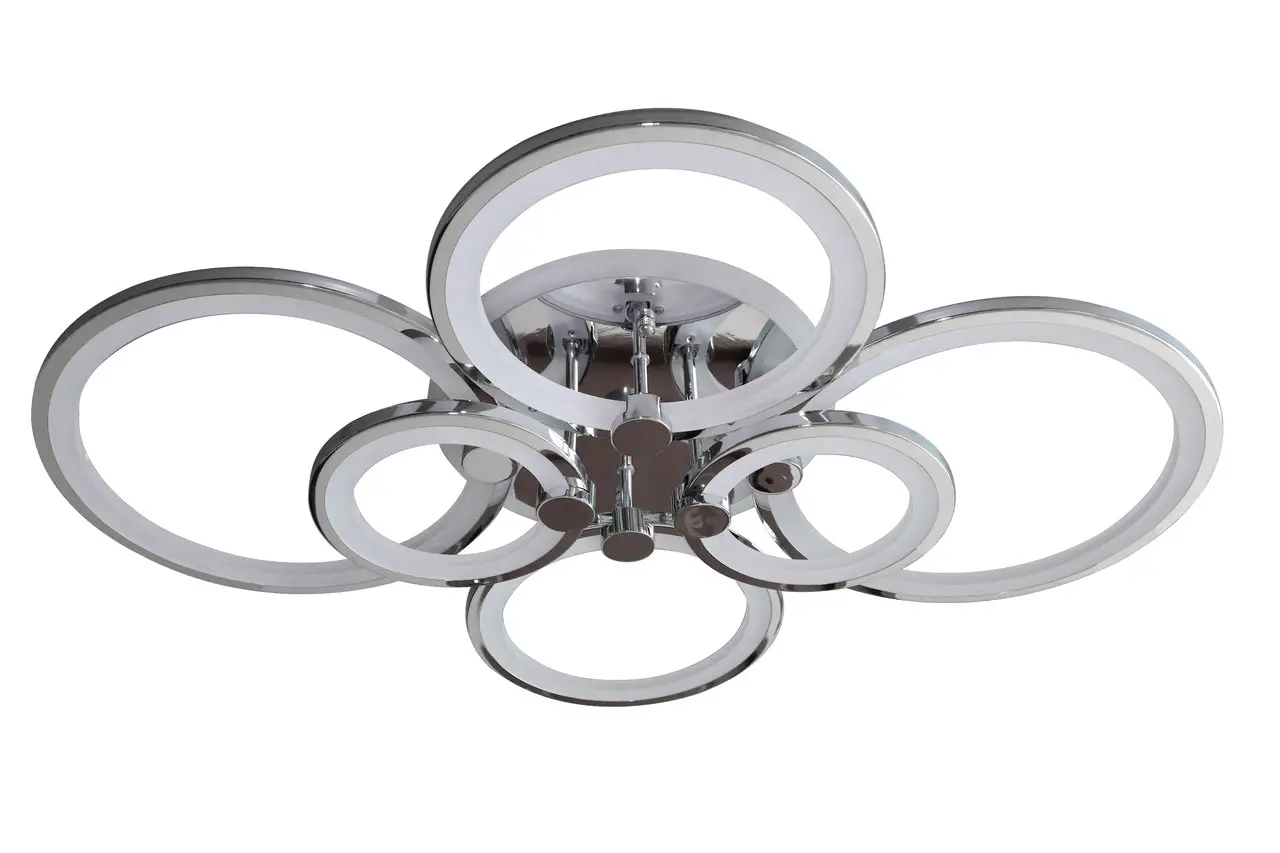 Люстра светодиодная Svet SY-5332/2+2+2 CR+RGB DIMMER 188+24W с пультом Хром