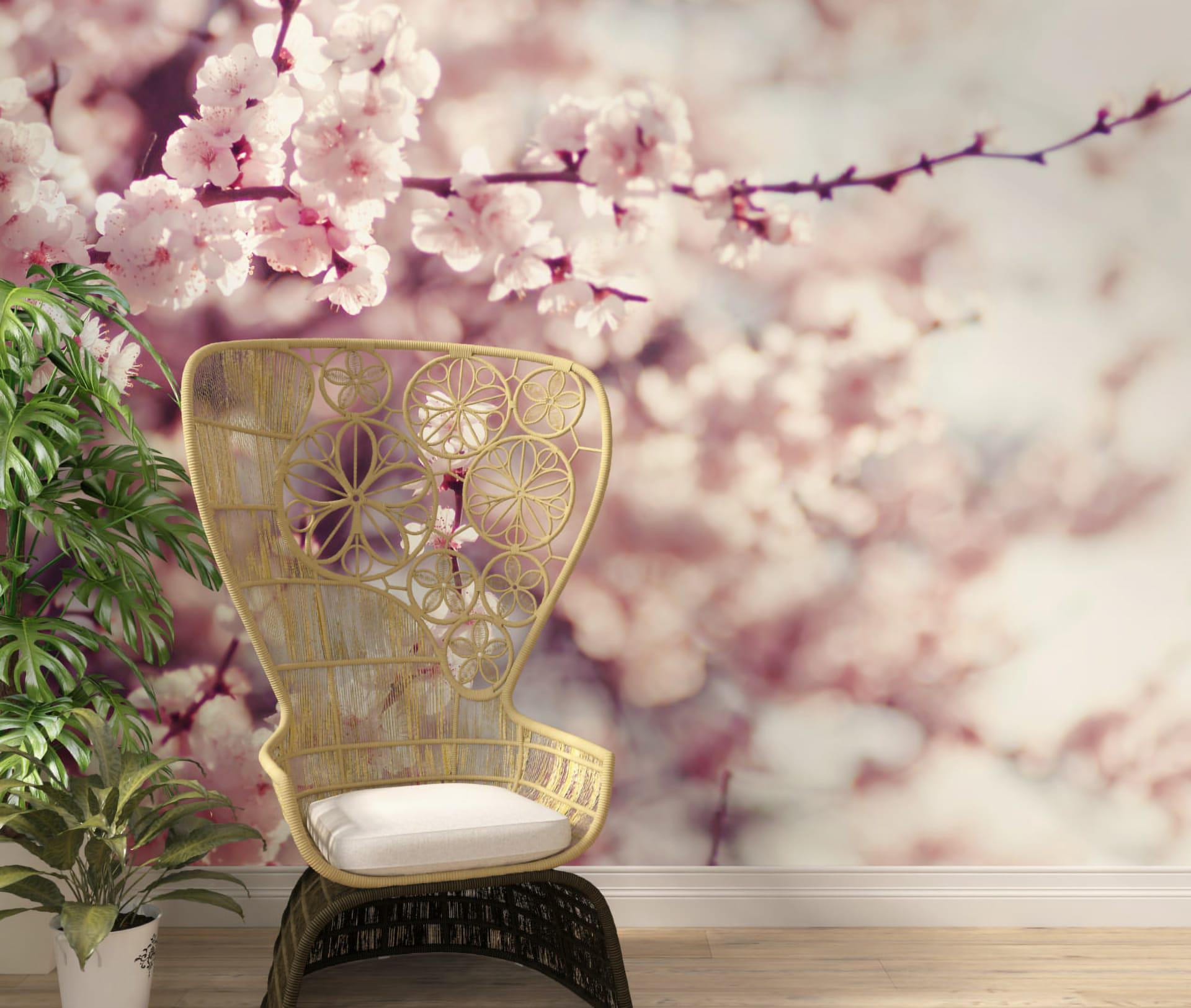 Фотообои флизелиновые Styleo Print-walls Цвет сакуры 063 300х250 см (Pw-063/2)