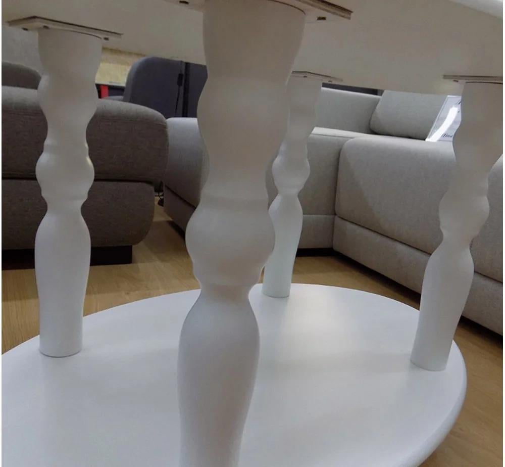 Журнальний столик Мікс Меблі Прадо Ультра МДФ/дерево 920х570х600 мм Білий - фото 3 Журнальний столик Мікс Меблі Прадо Ультра МДФ/дерево 920х570х600 мм Білий - фото 3