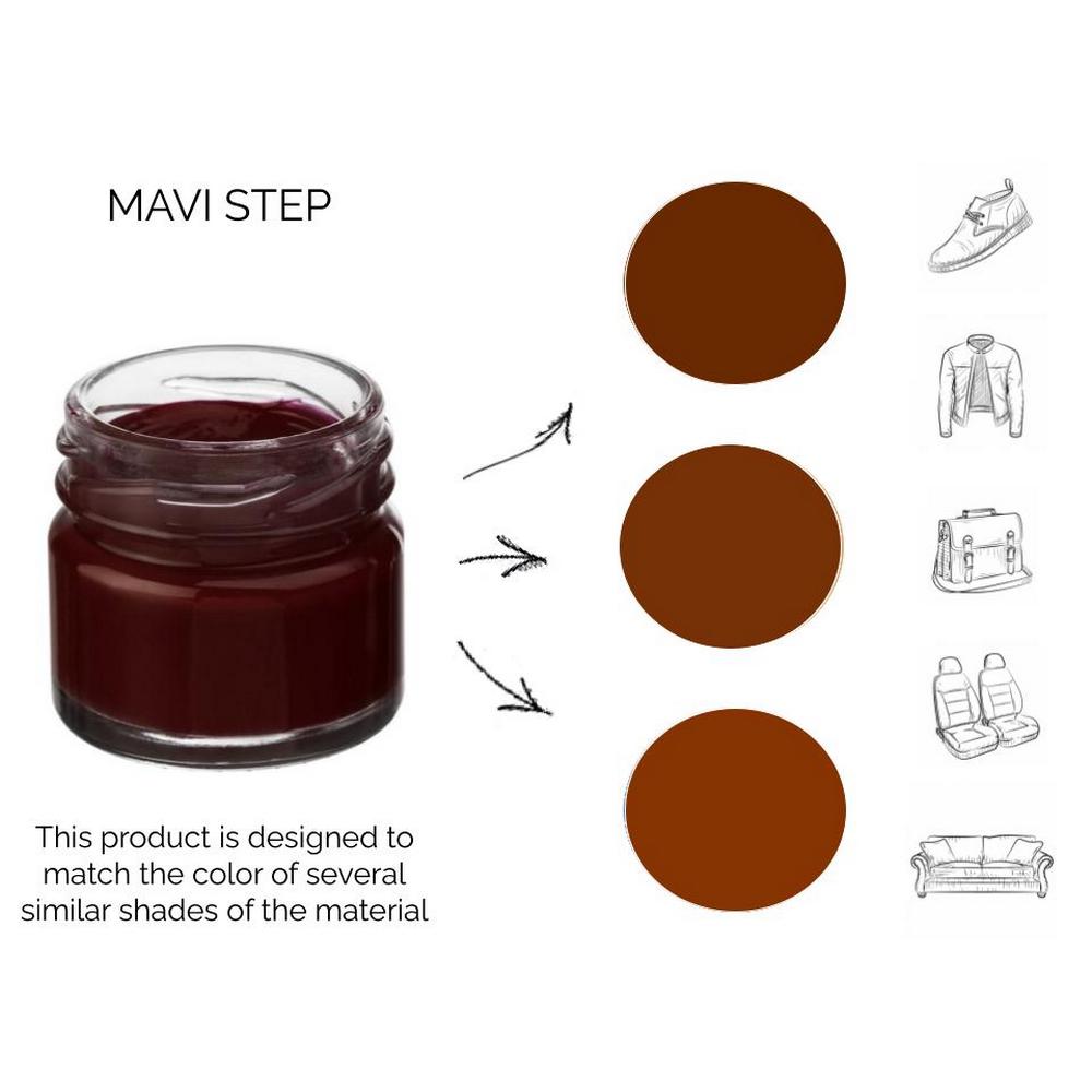 Краска-бальзам для замши и нубука MAVI STEP Multi Oil Balm 25 мл Шоколадный какао (E07/175/025) - фото 3