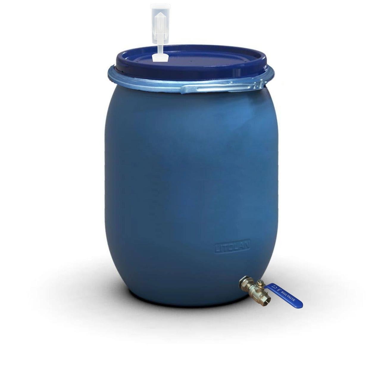 Бочка для брожения Litolan с гидрозатвором U металлическим хомутом и краном 1/2" из нержавеющей стали AISI 304 130 л (27644М) - фото 1 Бочка для брожения Litolan с гидрозатвором U металлическим хомутом и краном 1/2" из нержавеющей стали AISI 304 130 л (27644М) - фото 1