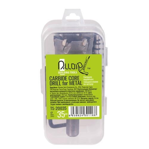 Сверло корончатое твердосплавное Alloid по металлу 35 мм (TS-20035) - фото 4 Сверло корончатое твердосплавное Alloid по металлу 35 мм (TS-20035) - фото 4