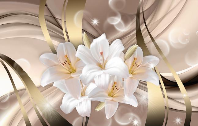 Фотообои Artside Абстракция с лилиями 3110920191d