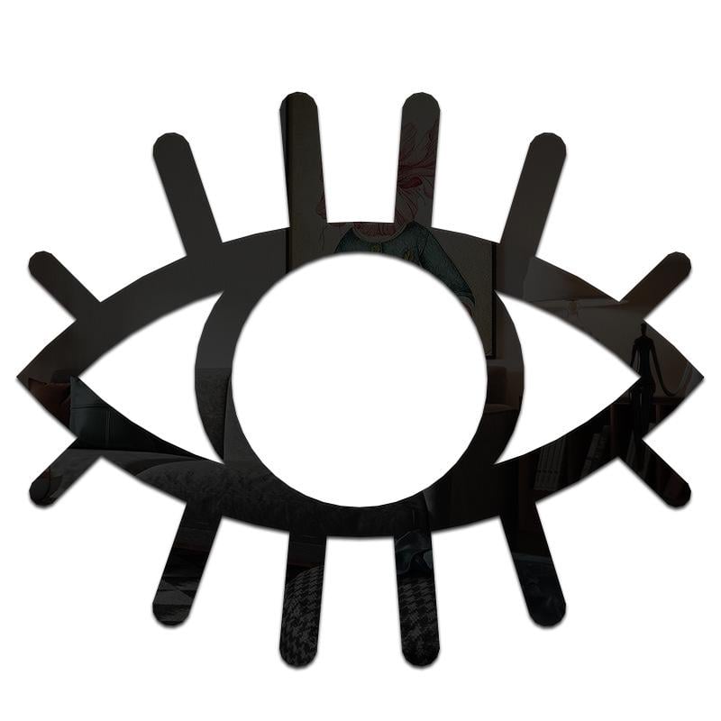 Наклейка зеркальная на стену в виде глаза Eye акриловая для интерьера 22х18 см (010067)