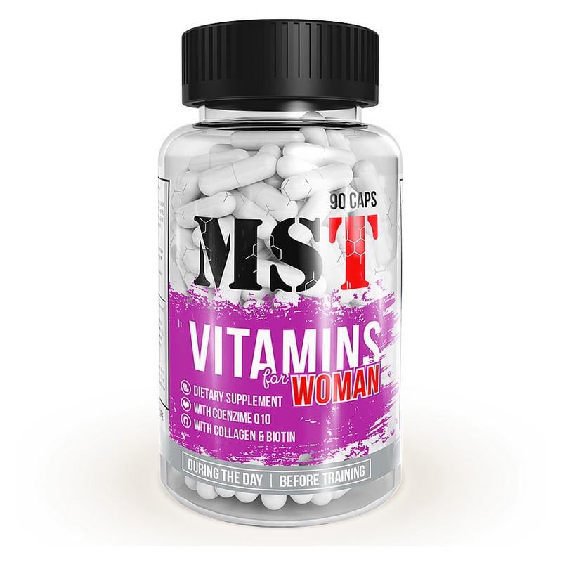 Витамины для женщин с коллагеном и гиалуроновой кислотой MST Vitamins for Women 90 капс.
