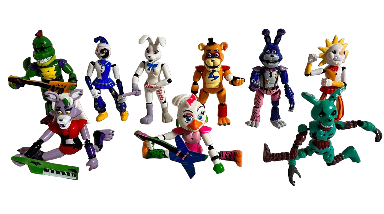 Набор шарнирных фигурок ФНАФ FNAF Аниматроники Пять ночей с Фредди 9 фигурок (94848)