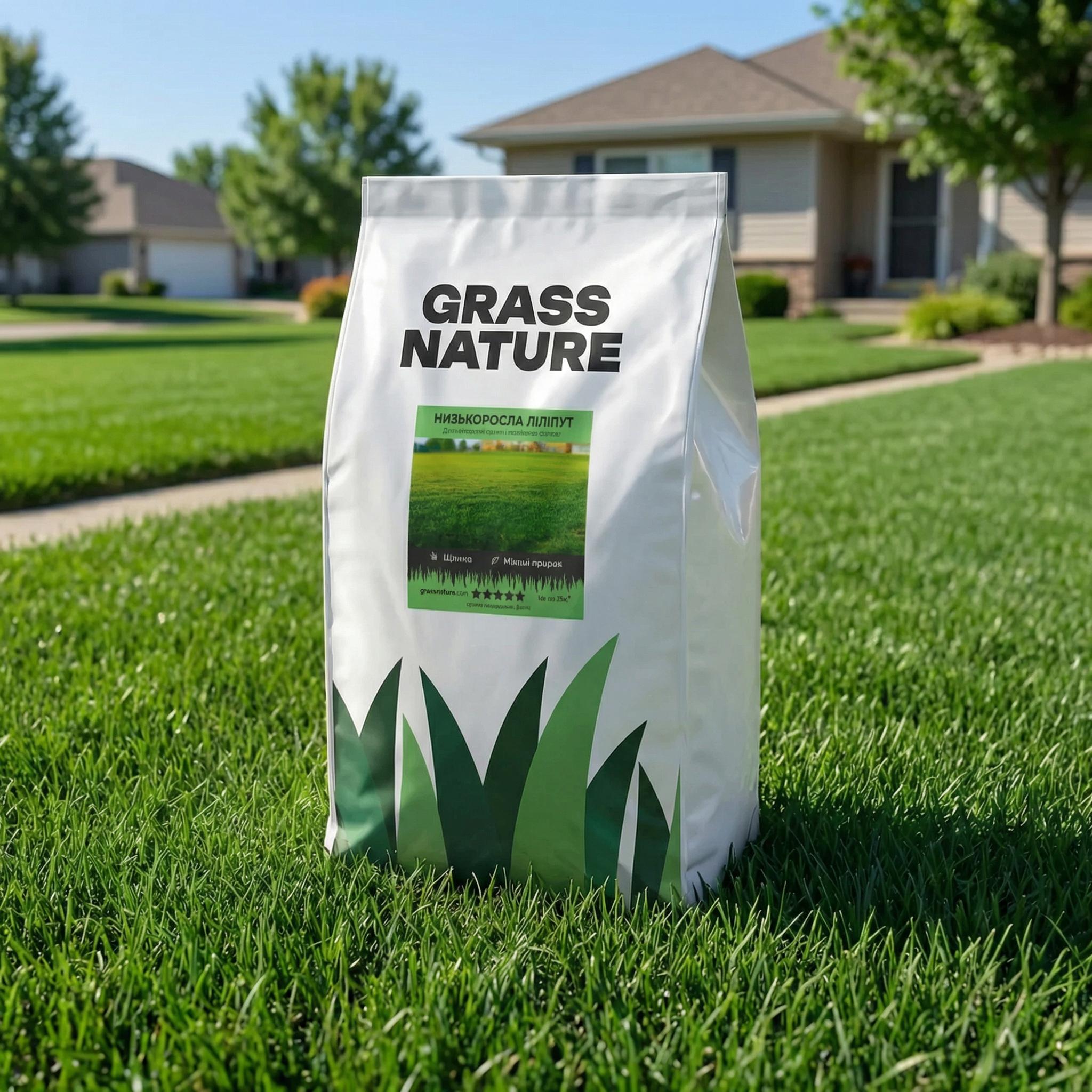 Семена газонной травы GrassNature Лилипут низкорослой 10 кг (24463291)