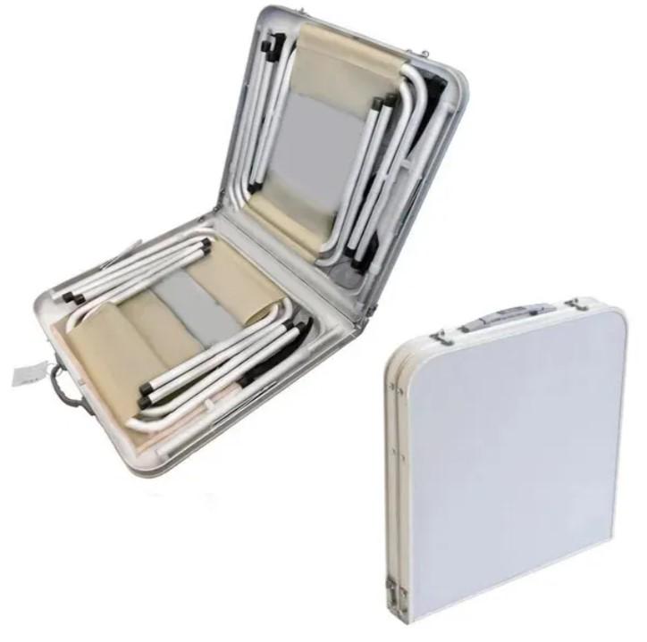 Стол для пикника раскладной Folding Table и 4 стула Зеленый - фото 5