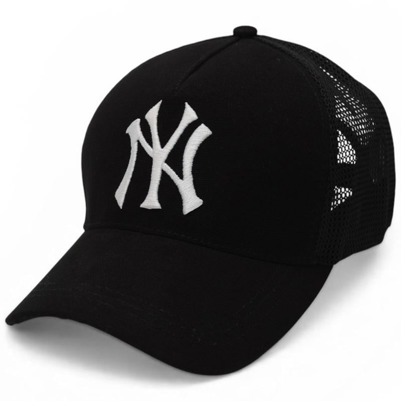 Бейсболка с сеткой unisex из хлопка New York BTH20875 L/57-58 см Черный-белый (152609)