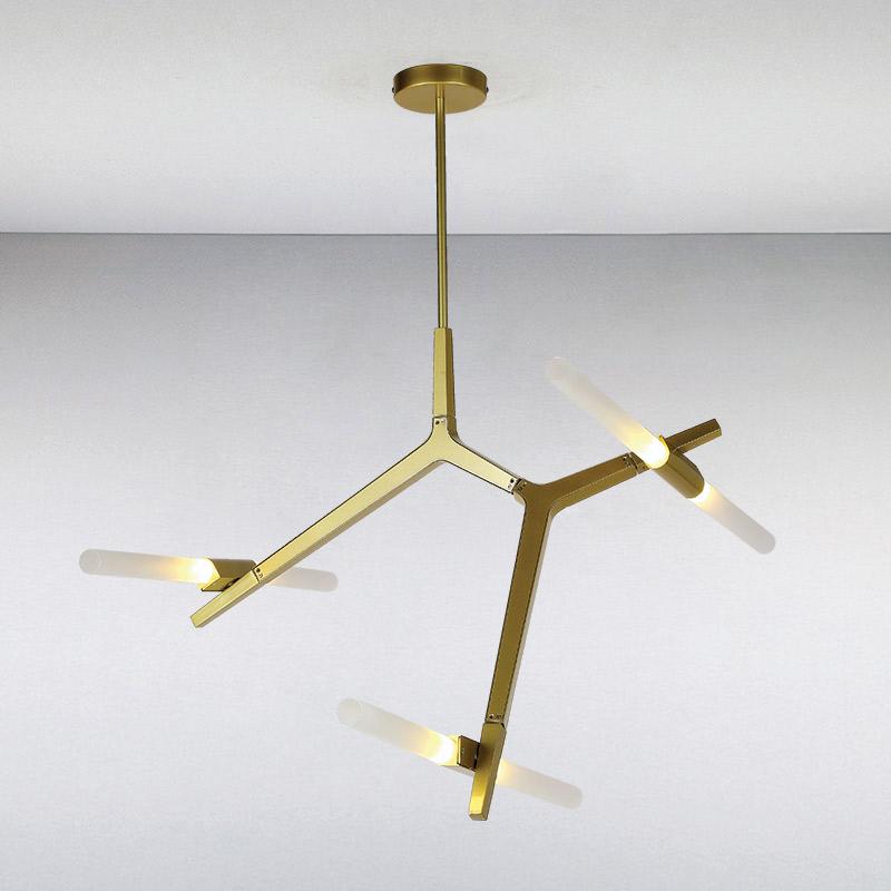 Люстра LED підвісна Light House LS-13113/6 GD на шість ламп Золото