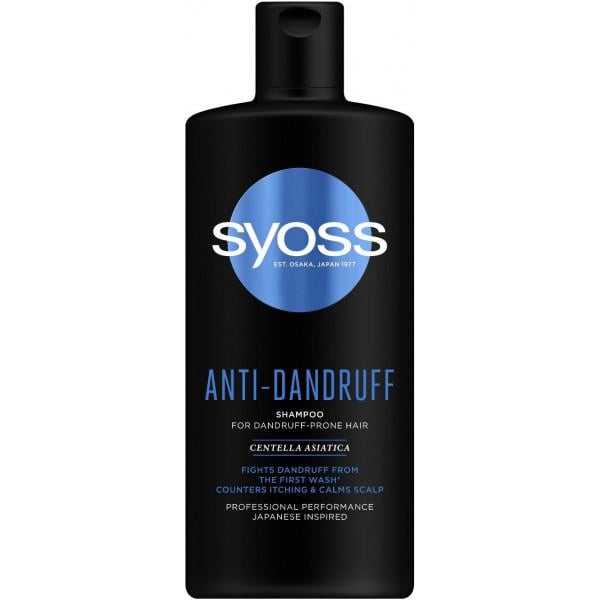 Шампунь Syoss Anti-dandruff для волосся схильного до лупи 440 мл (9000101277173)