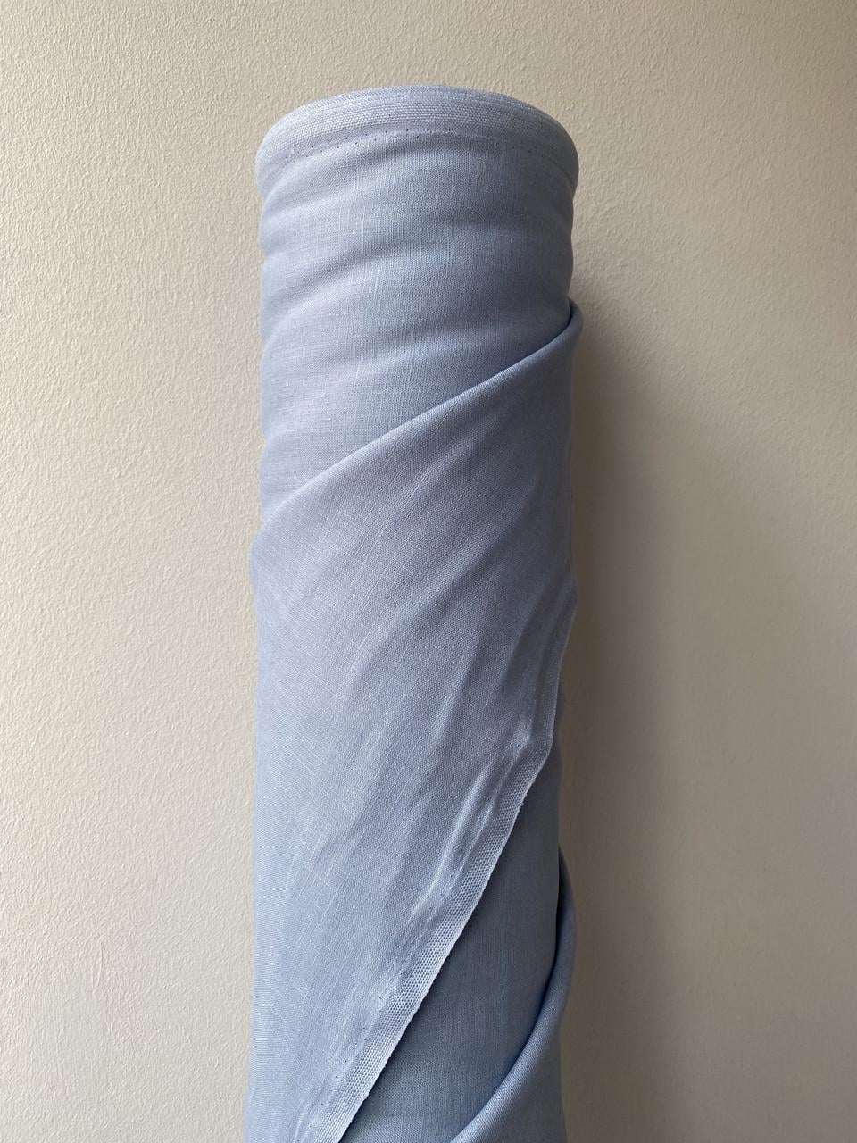 Ткань костюмная LINEN PLUS 100% лен 143 см 1651 Серо-голубой