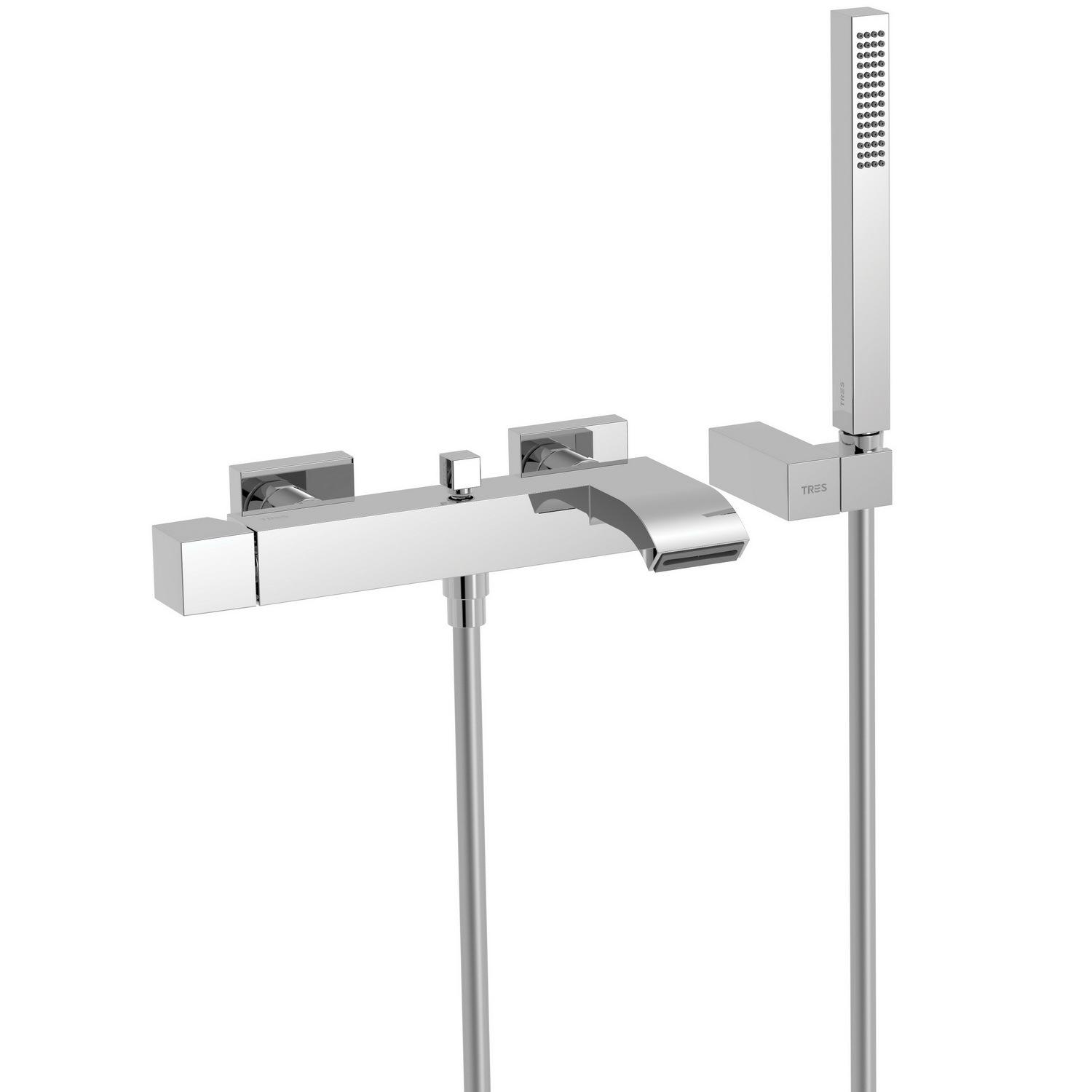 Смеситель для ванны Tres Cuadro 10717002 однорычажный Хром (134010)
