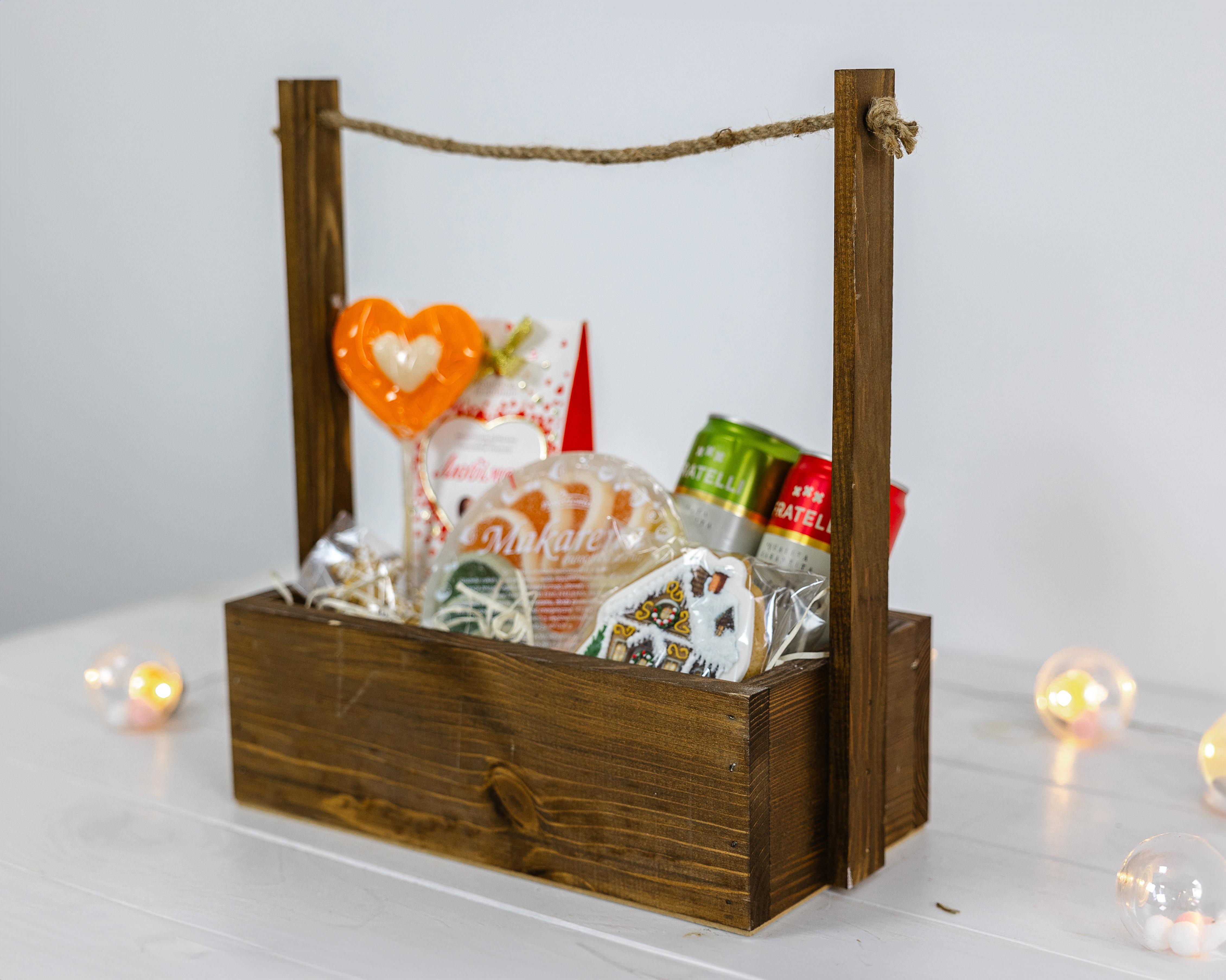 Ящик деревянный для подарков Хюге Коричневый (0002122) - фото 7