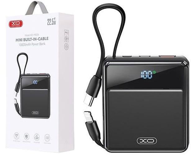 Аккумулятор внешний Xo PR224 10000 mAh Black (37531)