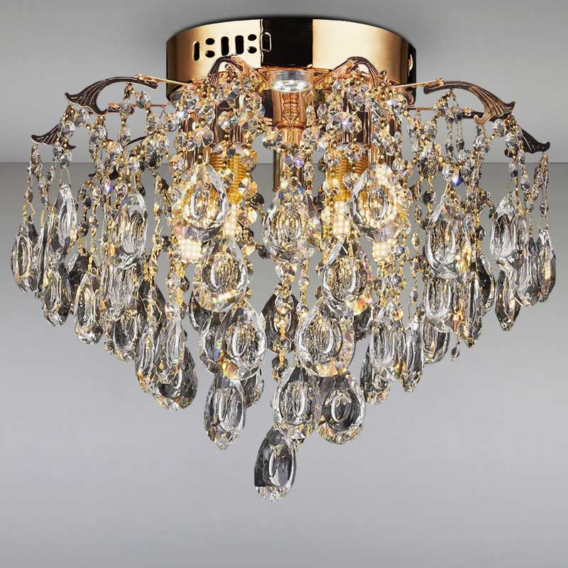 Люстра кришталева Light House NM-15276/5+5C FGD Золото