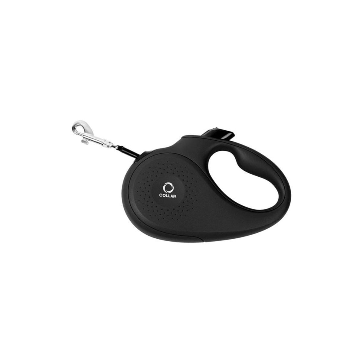Поводок-рулетка CoLLaR для собак со светоотражающей лентой XS 12 кг 3 м Черный (81231 Col)
