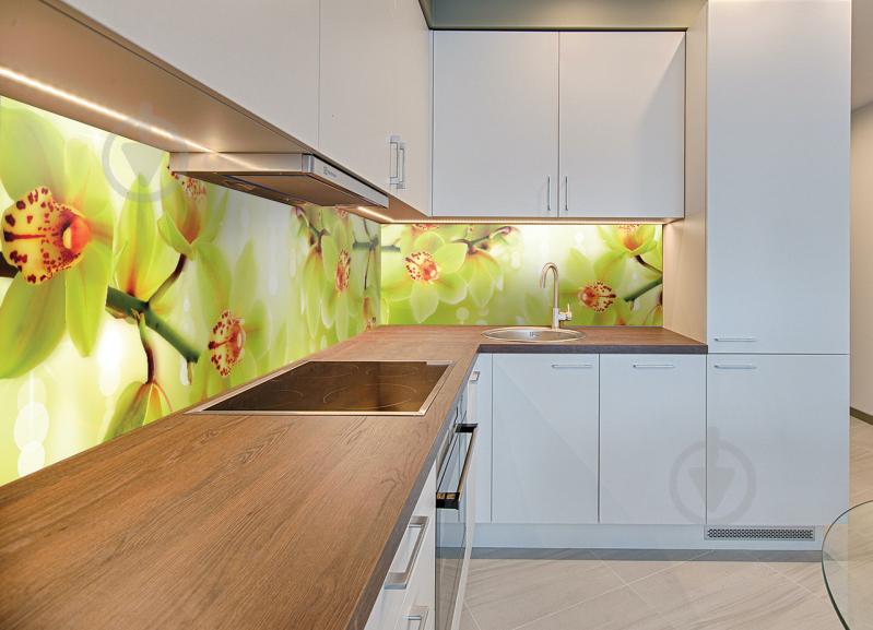 Наклейки кухонный фартук Zatarga " "Орхидеи тигровые" 650х2500мм Желтый (Z180280/1)