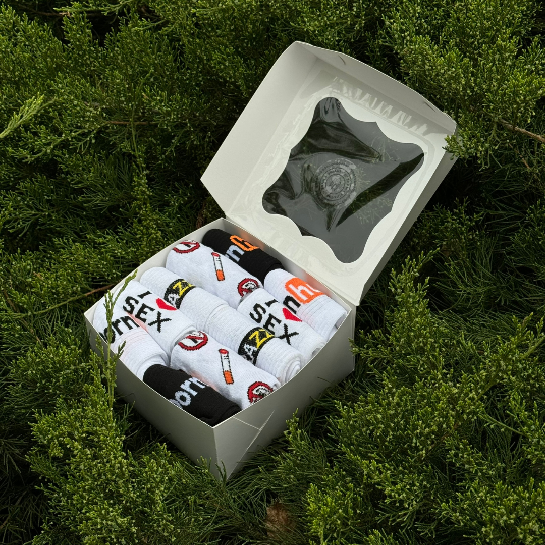 Бокс подарочный мужских носков р. 40-45 10 шт. (232425)
