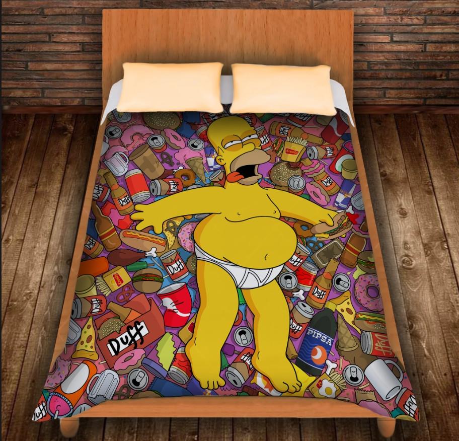 Плед с 3D принтом Homer Simpson / Гомер Симпсон 150х200 см (epi_0277)