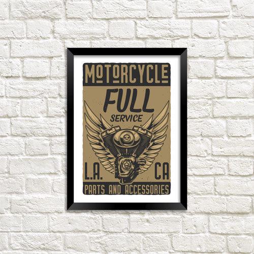 Постер в рамке Motorcycle 15x21 см A5 (MT5_ART011_BL) Постер в рамке Motorcycle 15x21 см A5 (MT5_ART011_BL)