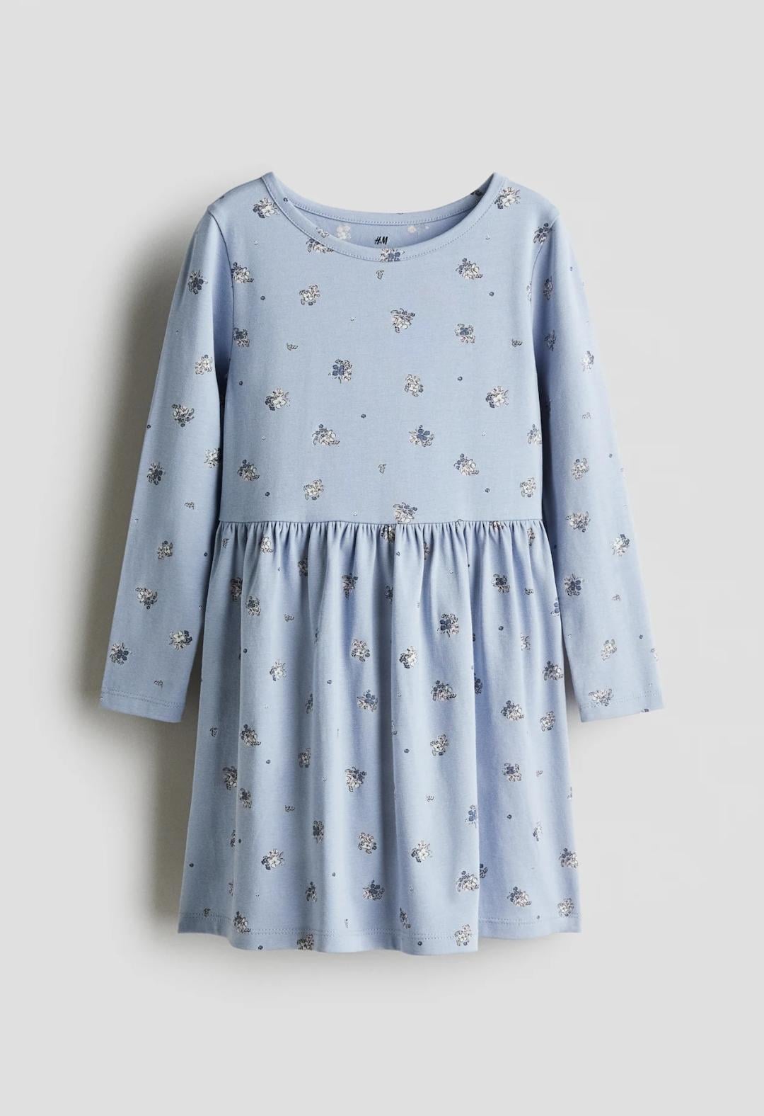 Сукня дитяча бавовняна для дівчинки H&M 92 см Синій (25120306A)