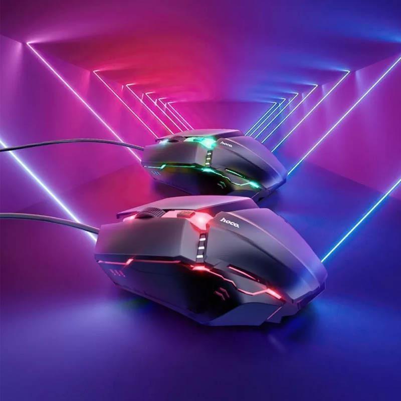 Набор игровая клавиатура и мышь Hoco GM18 Luminous Black (00000064599_1) - фото 4