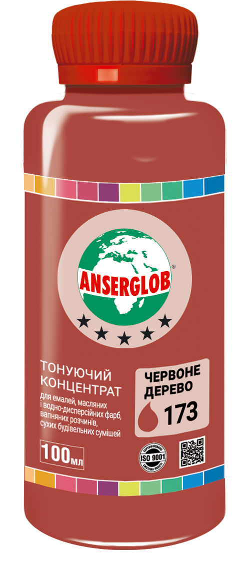 Концентрат тонирующий ANSERGLOB 100 мл 173 Червоне дерево (71587) - фото 1