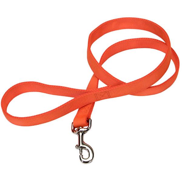 Поводок для собак двухслойный светоотражающий Coastal for Hunting Dogs Double-Ply Dog Leash 2,5x18 Оранжевый