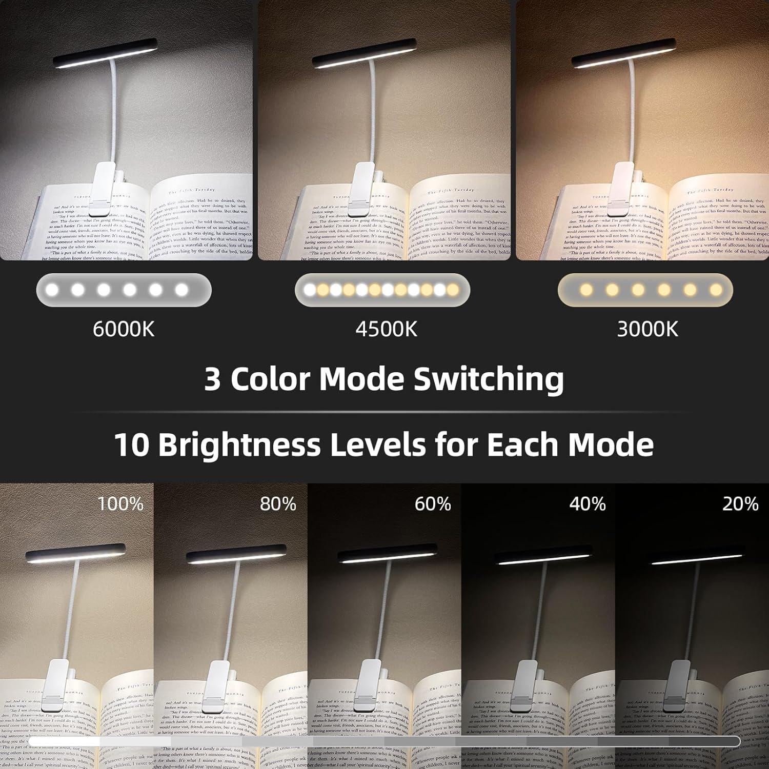 Лампа для читання книг BOOK LIGHT 12 LED з акумулятором Білий (00003) - фото 2 Лампа для читання книг BOOK LIGHT 12 LED з акумулятором Білий (00003) - фото 2