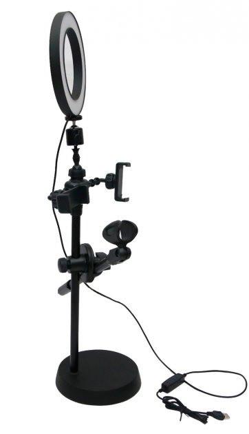 Световое кольцо для фото и видео с поддержкой микрофона (HA-12) - фото 2 Световое кольцо для фото и видео с поддержкой микрофона (HA-12) - фото 2