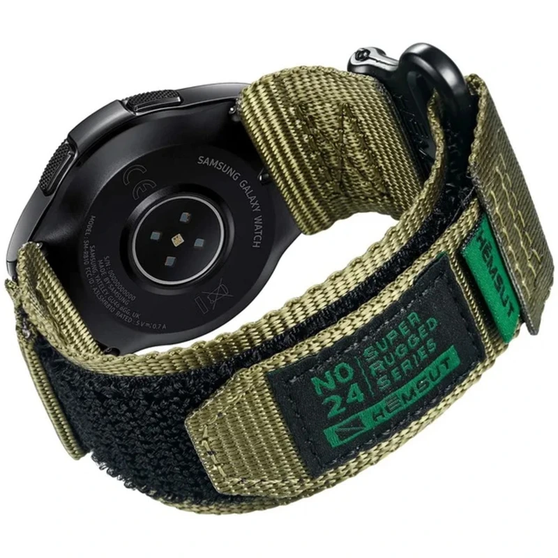 Ремінець для годинника Hemsut HGA121 Super Strong Nylon 20 мм Green (4153)