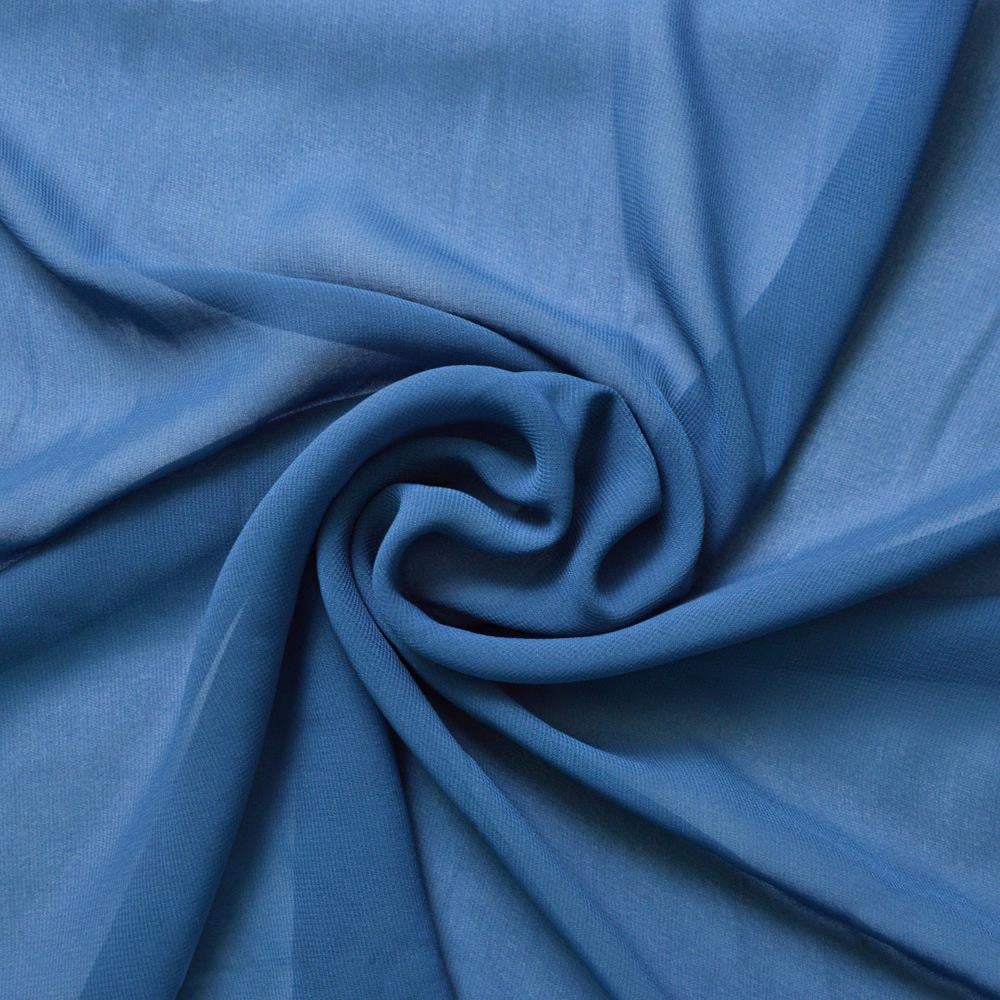 Ткань шифон Shela Темный деним (13765)