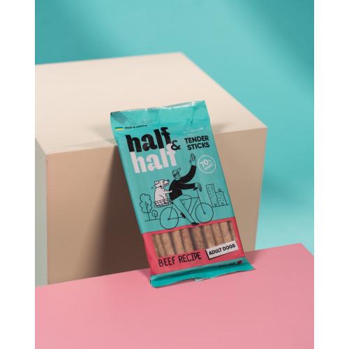 Ласощі для собак Half&Half у формі м'ясних паличок з яловичиною 100 г - фото 3 Ласощі для собак Half&Half у формі м'ясних паличок з яловичиною 100 г - фото 3