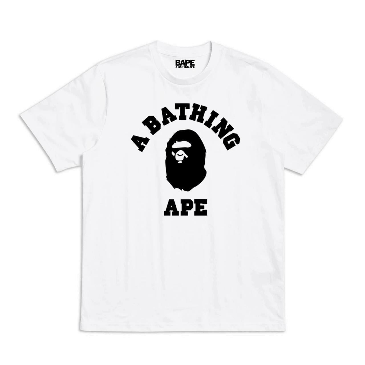 Футболка унісекс LOYS BAPE Logo S Білий/Чорний (FT103-S)
