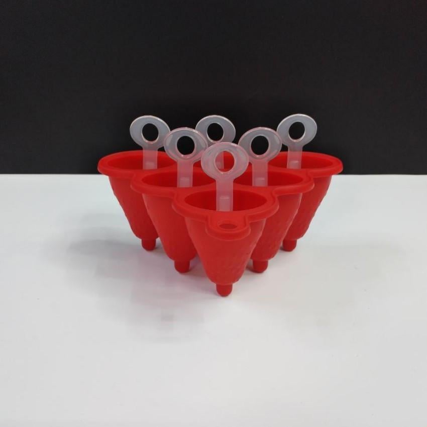 Форма cиліконова для морозива Empire 9812 EM 6 шт. Червоний (1521094086) - фото 2