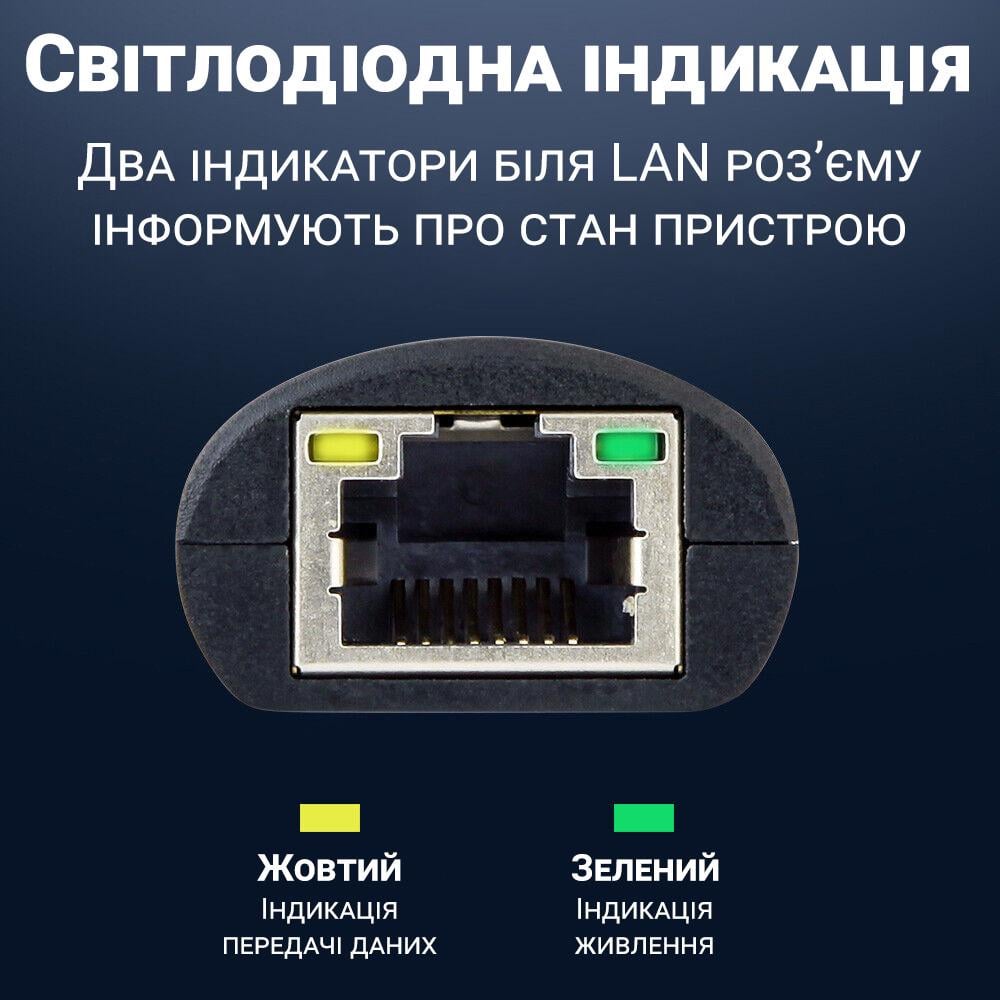 Карта сетевая внешняя USB-LAN Addap UA2RJ45-01 RJ-45 1 Гбит/с - фото 10