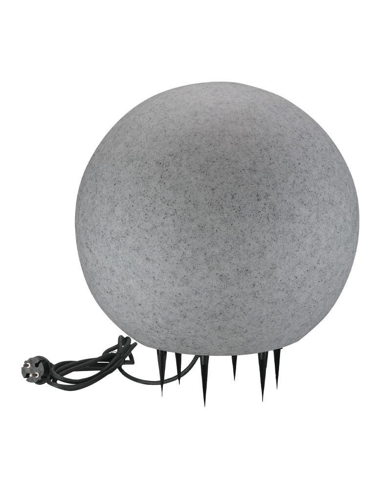 Садовий світильник Polux 330369 Argento 50 Куля E27 1x25W IP65 Сірий (26394512)