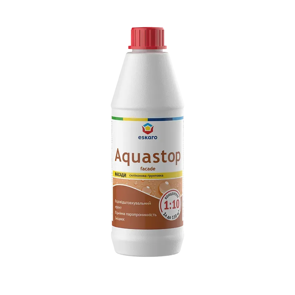 Грунтовка влагоизоляционная для наружных работ Eskaro AQUASTOP FASAD 1 л (2028273461)
