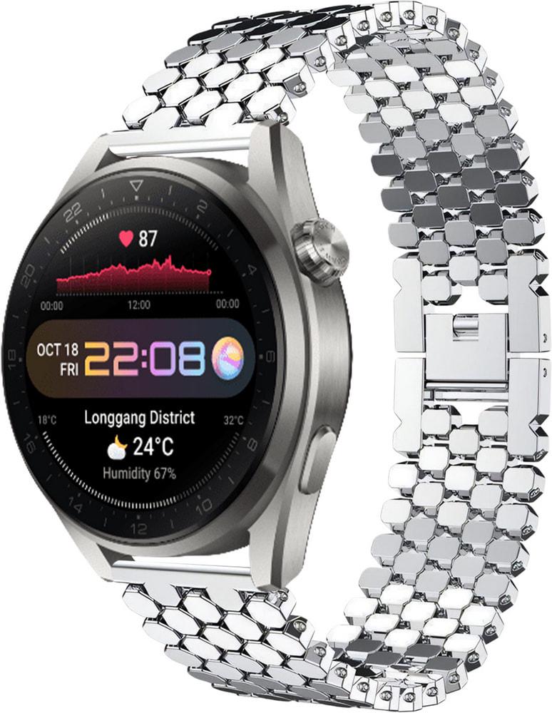 Металлический Ремешок Scaly для Huawei Watch 3 Pro Silver (28778-59)