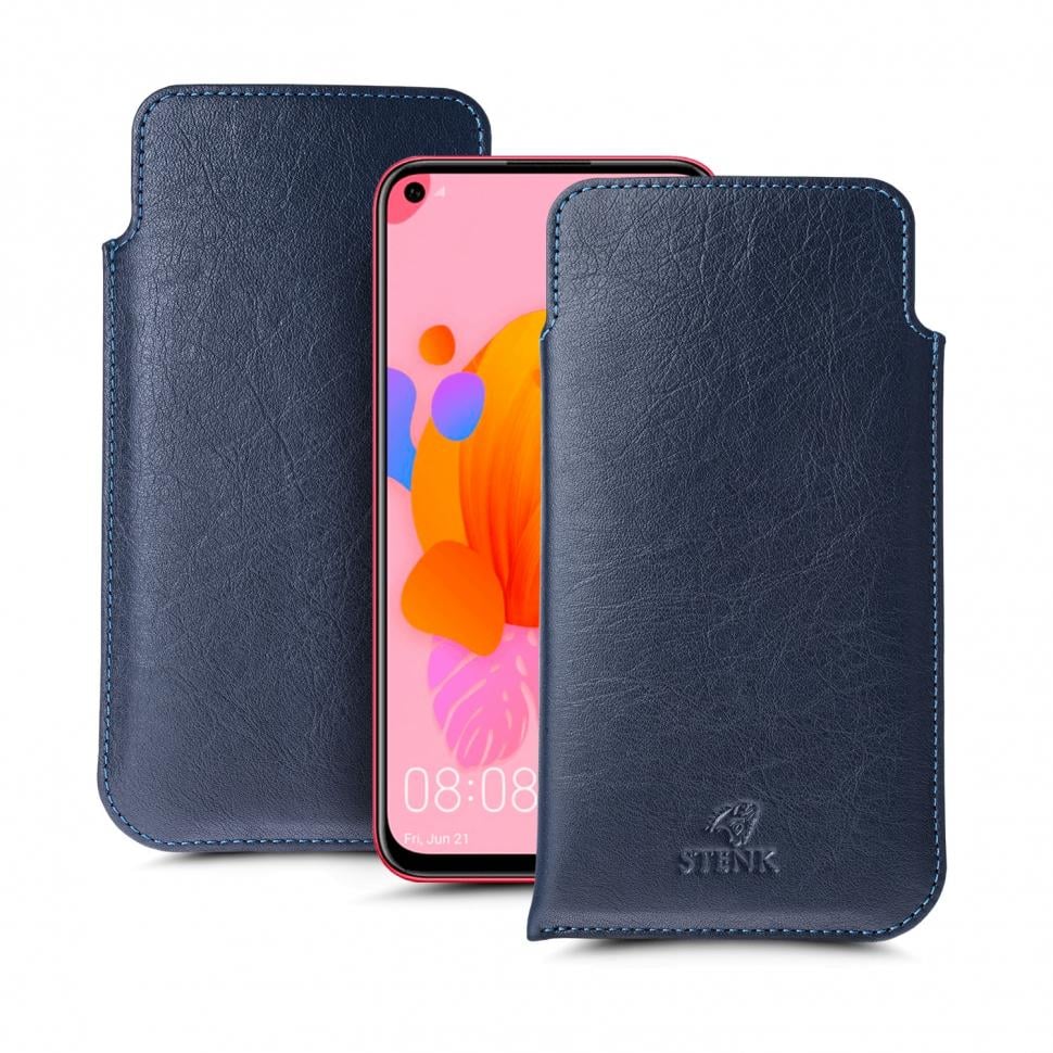 Футляр Stenk Elegance для Huawei P20 Lite (2019) Синий (65951)