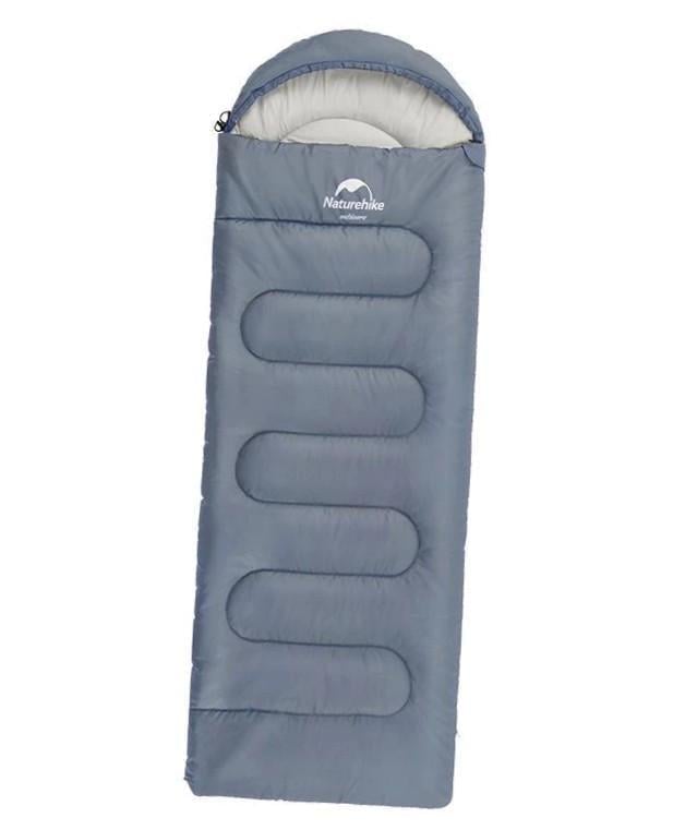 Спальник Naturehike Y150L лівий Сіро-блакитний (NH21MSD08)